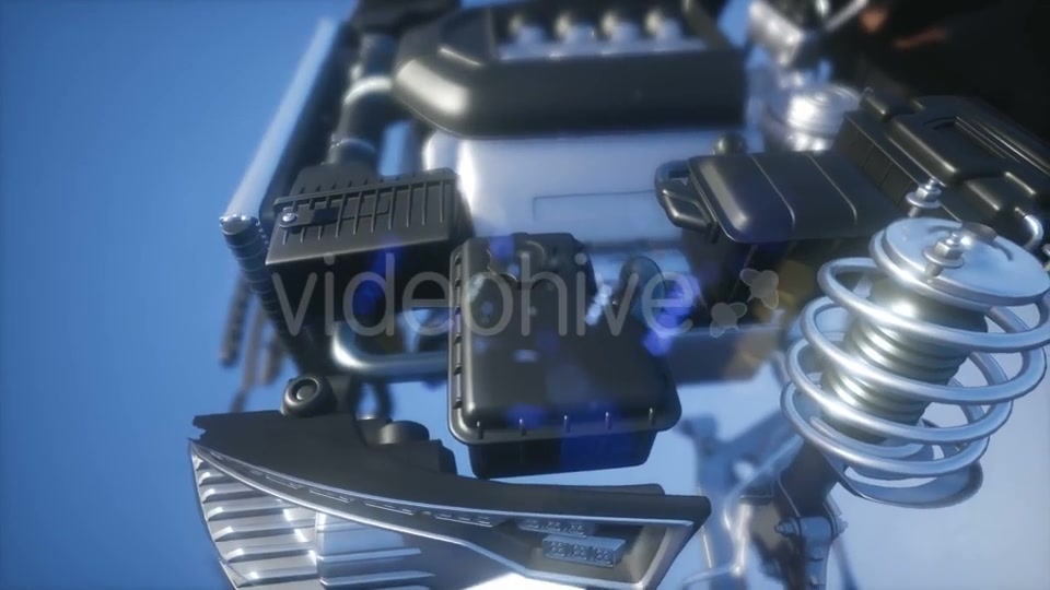 Detailed Car Engine and Other Parts - Download Videohive 21041324