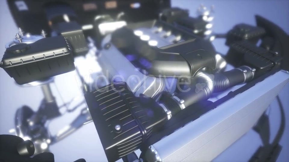 Detailed Car Engine and Other Parts - Download Videohive 21118505