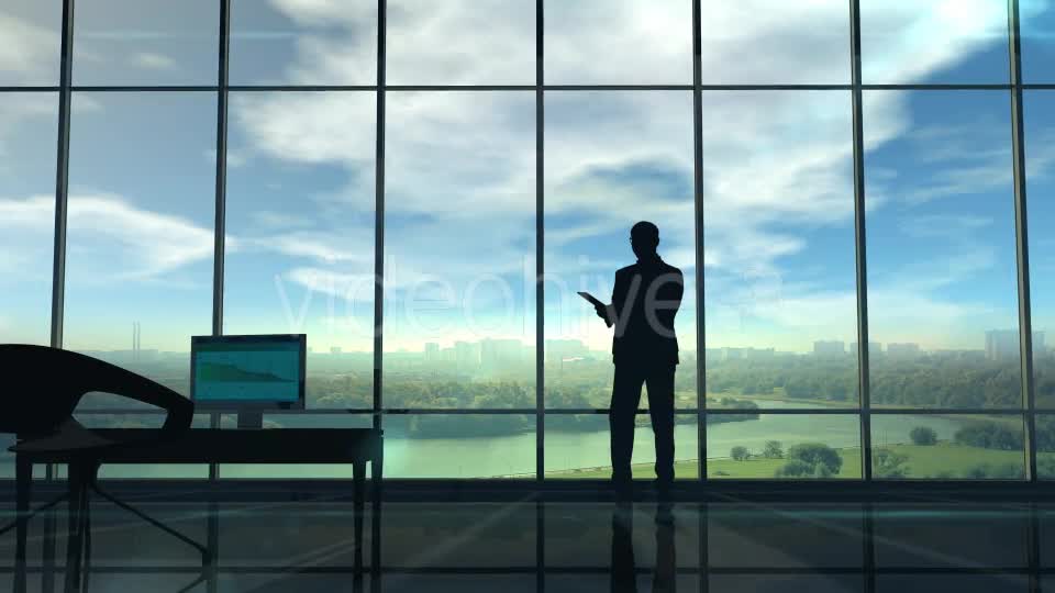 Deterioration Of The Environment, The Silhouette Of Man In The Office - Download Videohive 20546974