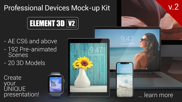 Devices Mock up Kit Black Edition - Download Videohive 24837947