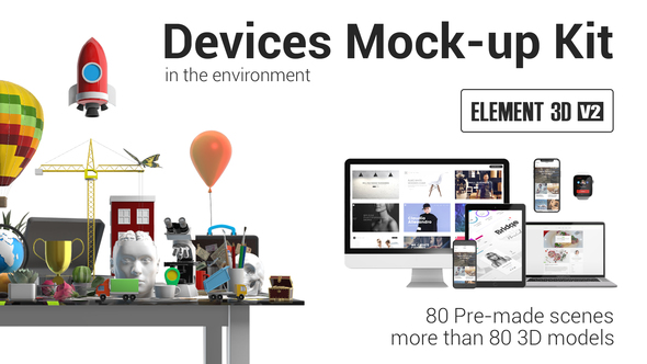 Devices Mock up Kit in Environment - Download Videohive 21988150