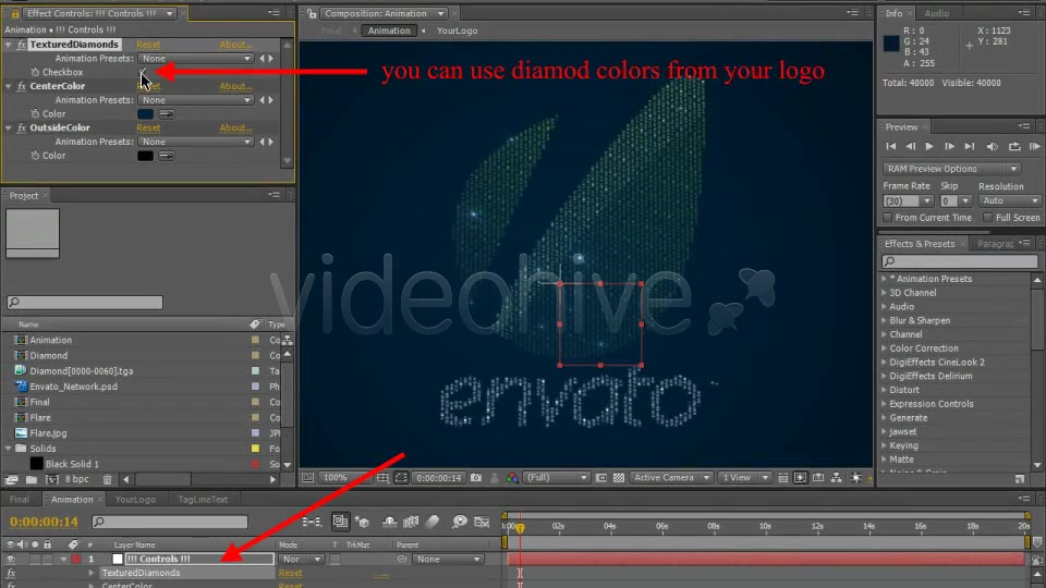 Diamonds Logo Creating - Download Videohive 1500870