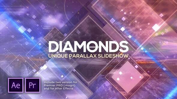 Diamonds Unique Parallax Slideshow - Videohive Download 28520468