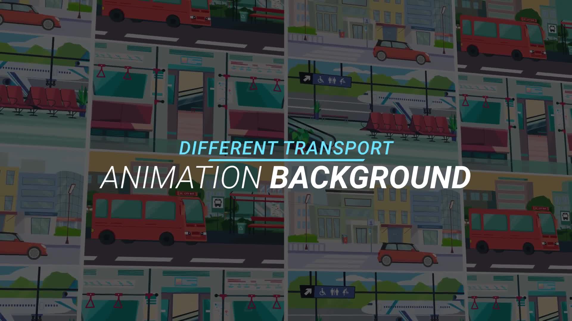 Different transport Animation background Videohive 34221779 After Effects Image 1