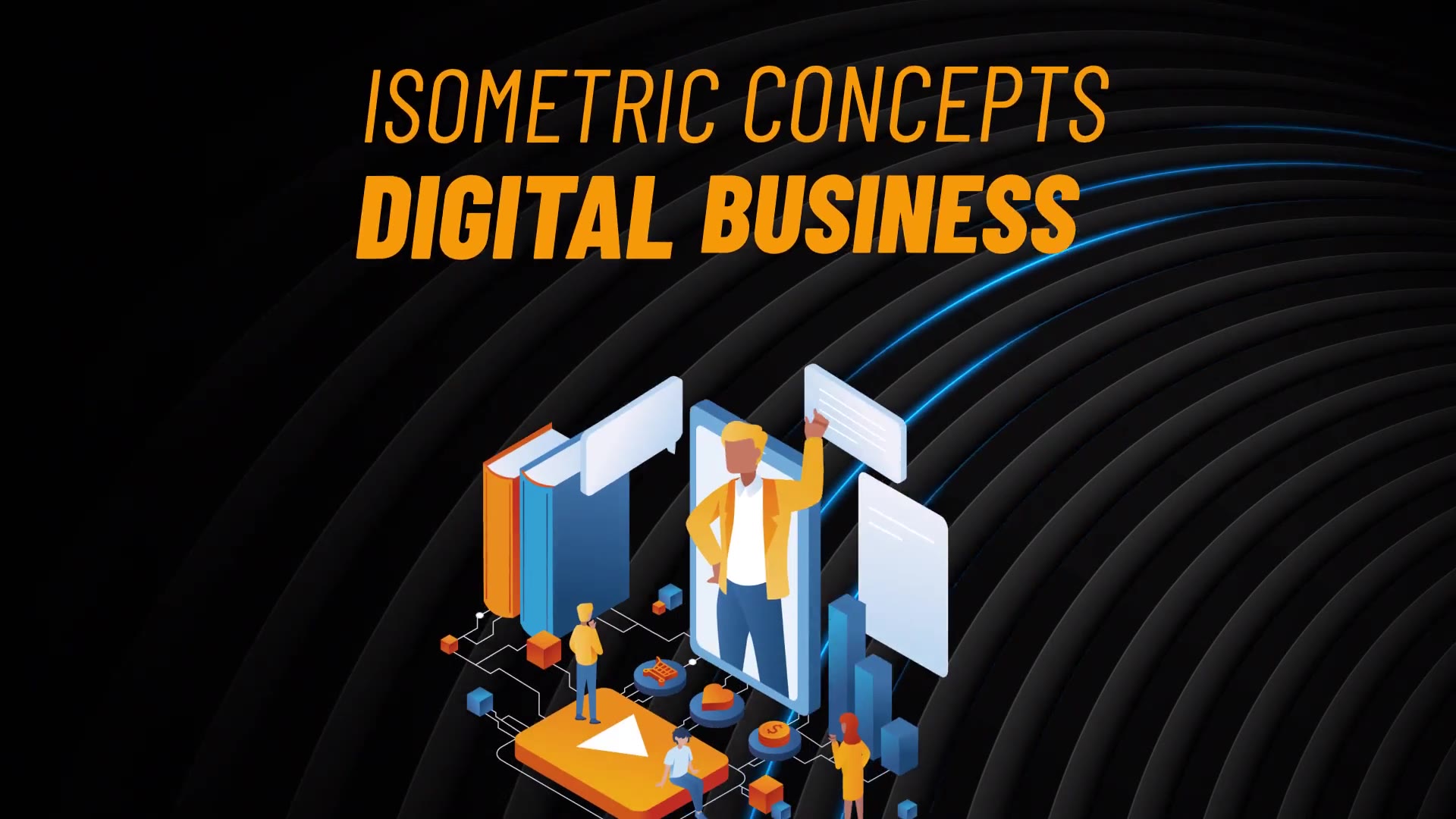 Digital Business Isometric Concept Videohive 31813478 After Effects Image 3