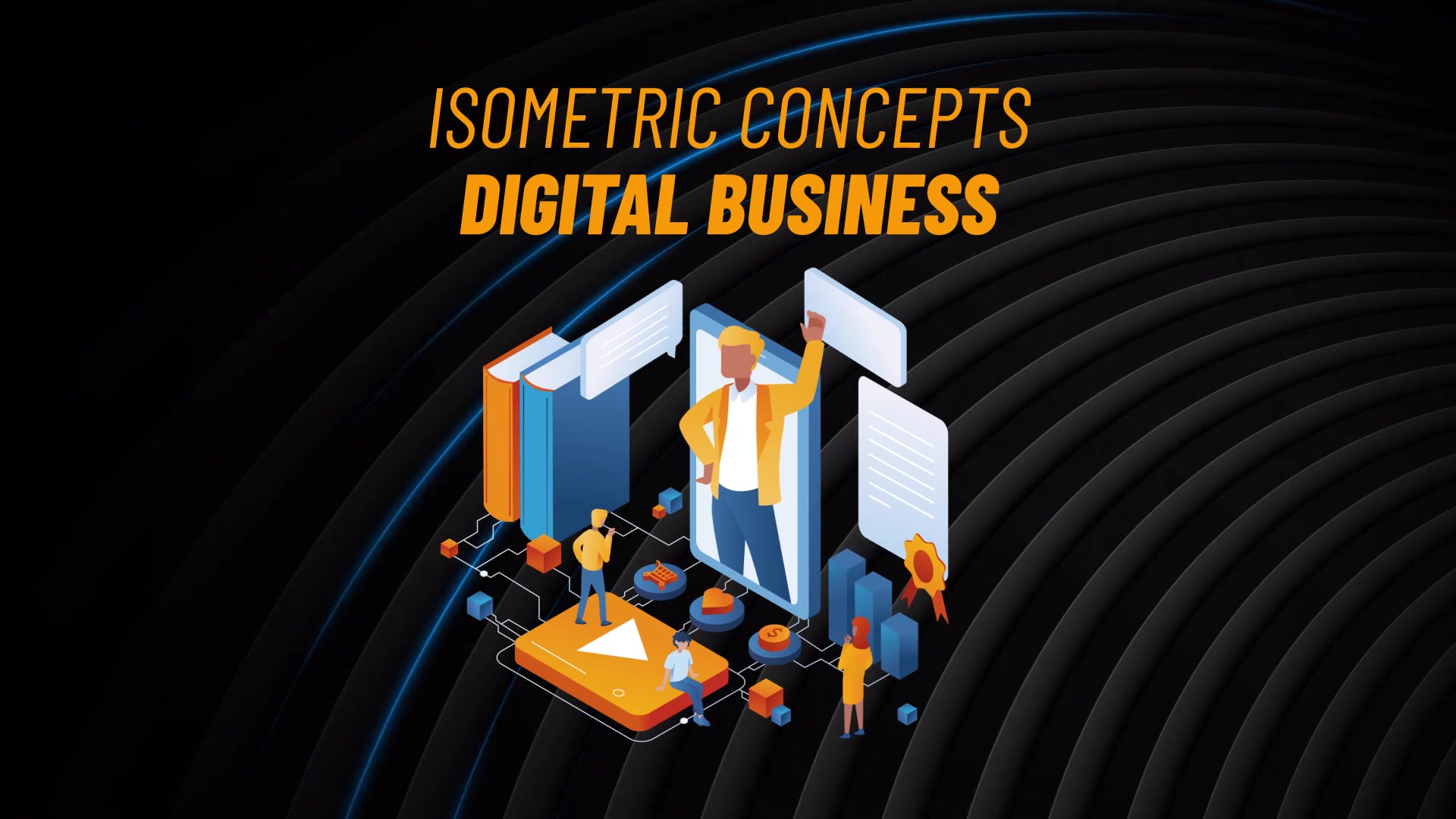 Digital Business Isometric Concept Videohive 31813478 After Effects Image 4