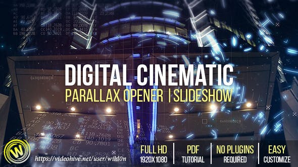 Digital Cinematic Parallax Opener | Slideshow - Download Videohive 19334286