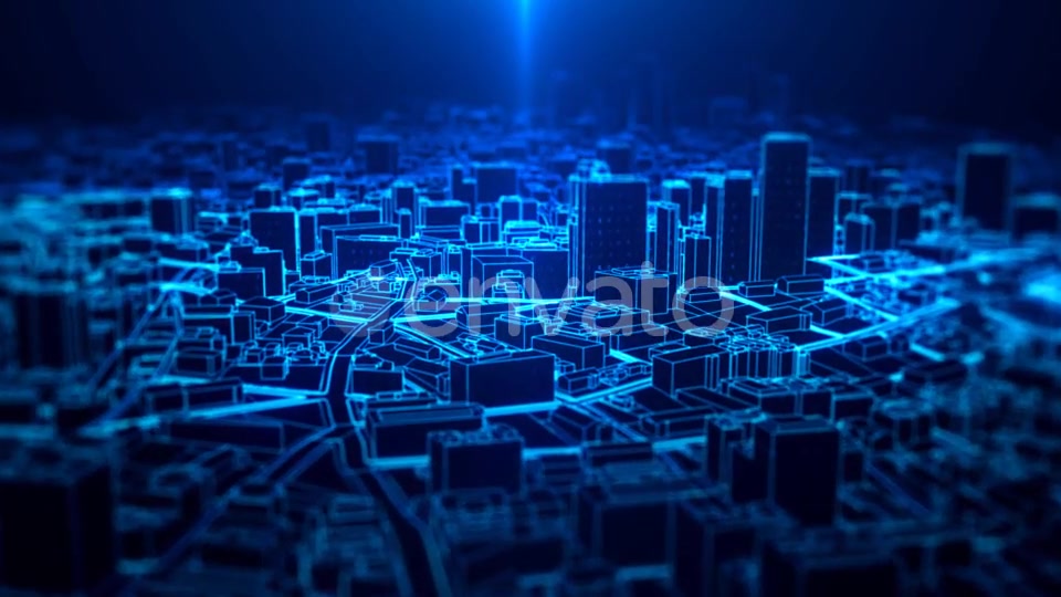 Digital City Light Background - Download Videohive 21582086