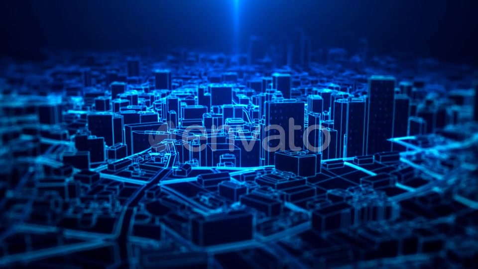 Digital City Light Background - Download Videohive 21582086