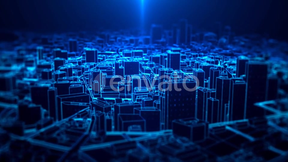 Digital City Light Background - Download Videohive 21582086