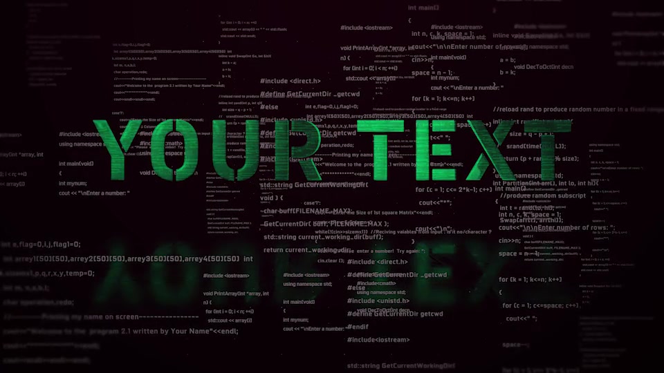 Digital Code Logo Reveal Videohive 23589751 After Effects Image 9
