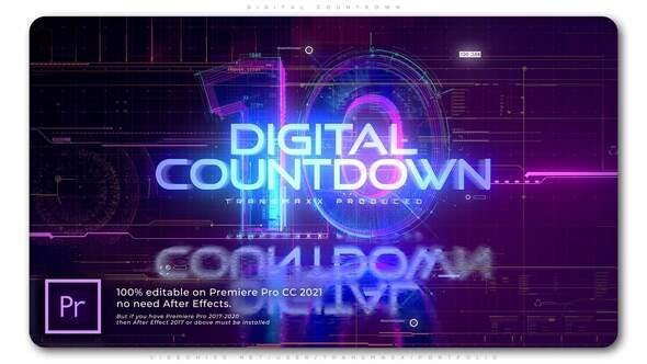 Digital Countdown - 33869433 Download Videohive