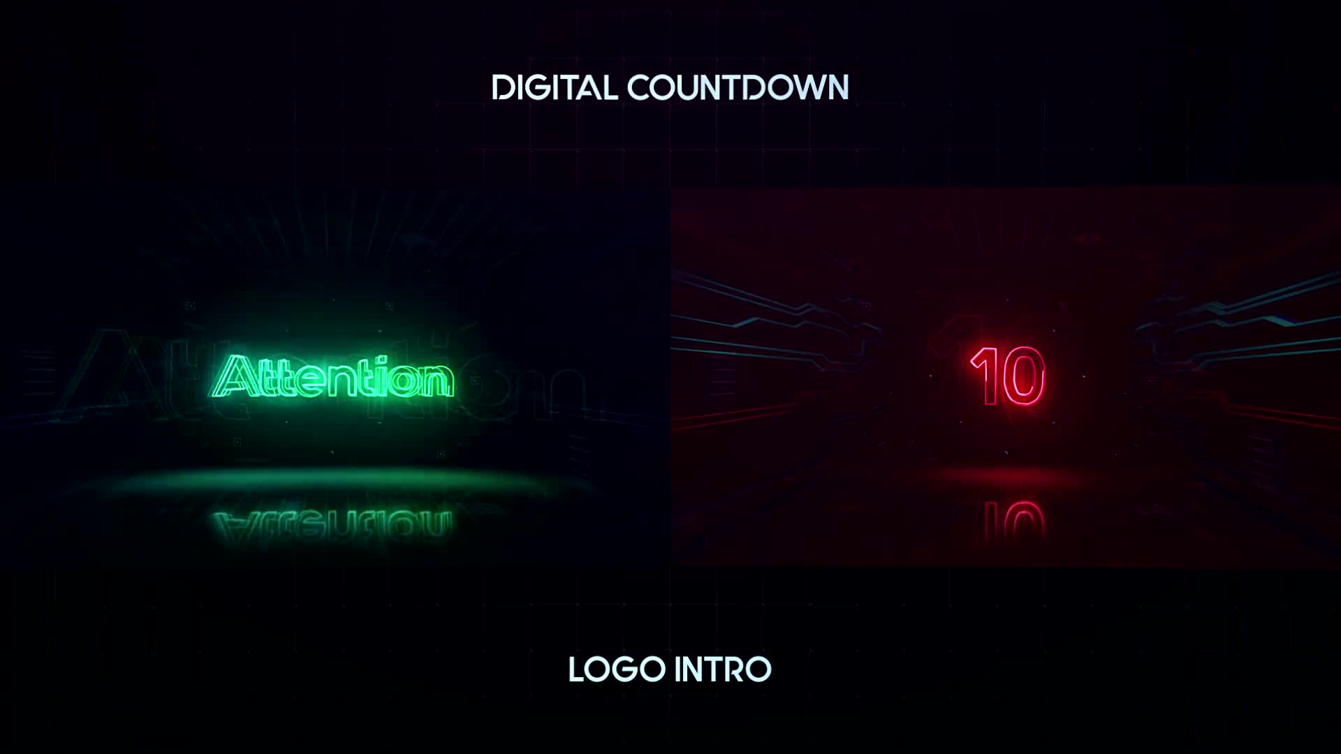 Digital Countdown Logo Intro Videohive 22341184 After Effects Image 1