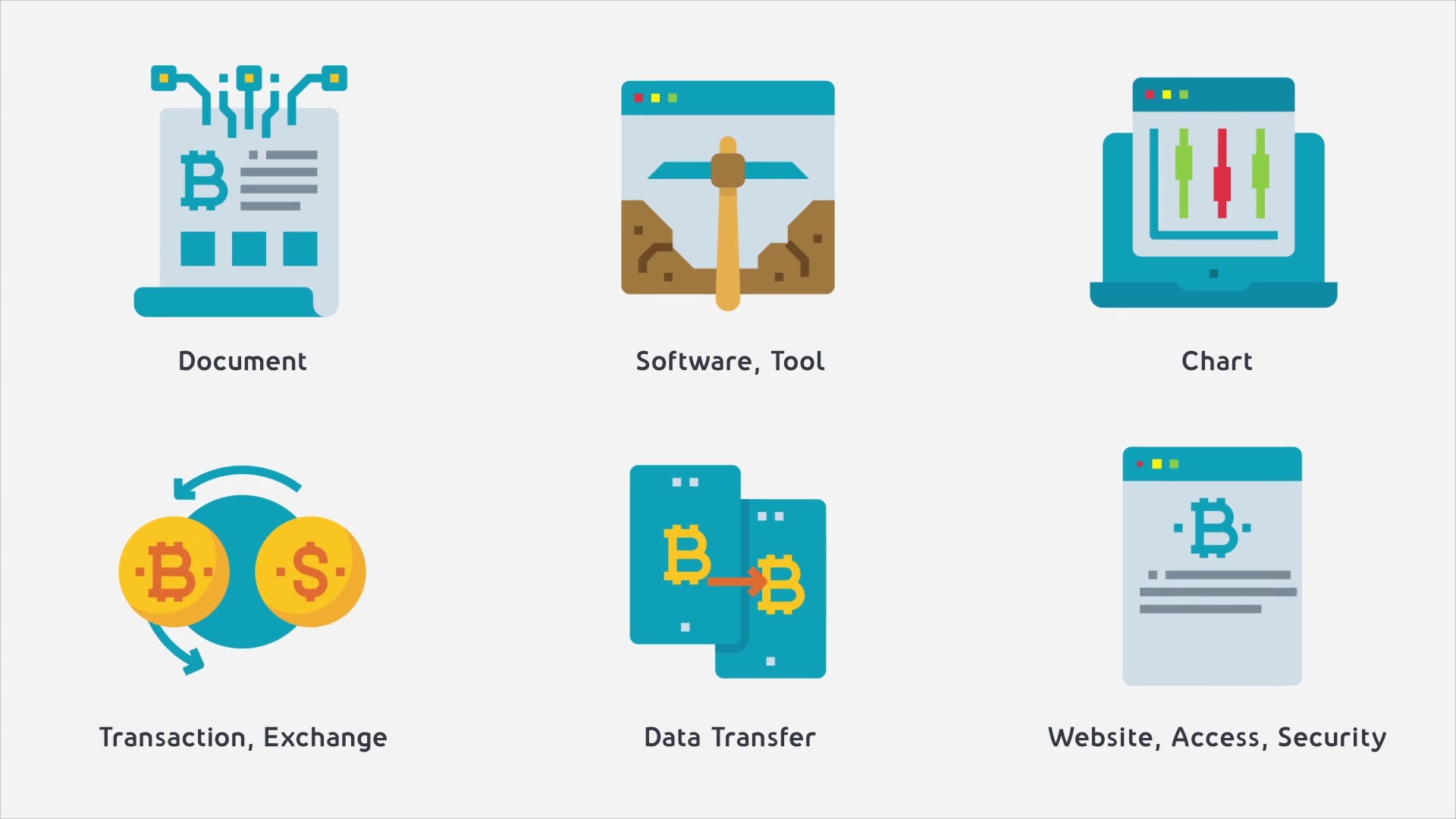 Digital Currency Modern Flat Animated Icons Videohive 26851058 After Effects Image 2