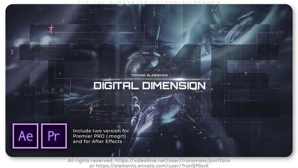 Digital Dimension Techno Slideshow - Download Videohive 26363467