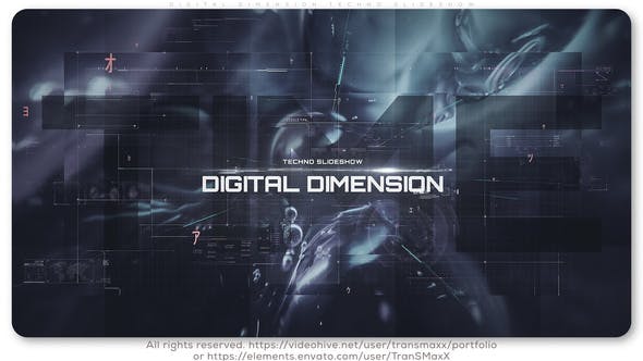 Digital Dimension Techno Slideshow - Videohive Download 25765666
