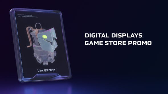 Digital Displays Game Store and NFT Collection Promo - Videohive Download 36320017