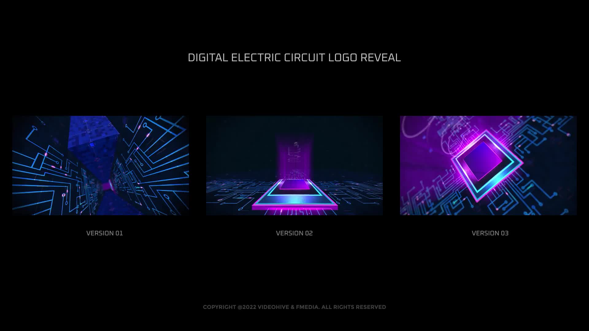Digital Electric Circuit Logo Reveal Videohive 36085463 After Effects Image 1