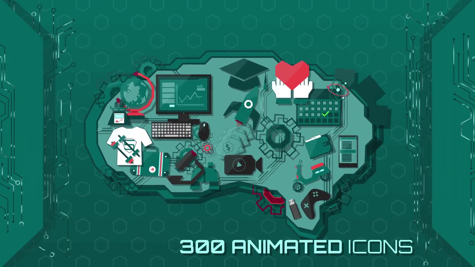 Digital Era 400+ Animated Icons and Elements Pack Videohive 20790600 After Effects Image 2