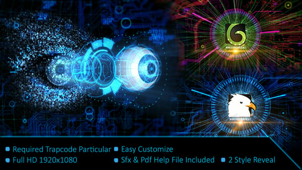 Digital Eye Scan Reveal Logo - Videohive Download 23195014