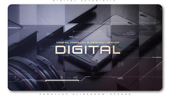 Digital Futuristic Parallax Slideshow | Opener - Download Videohive 20097223