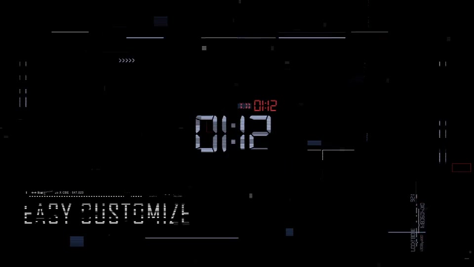 Digital Glitch Countdown and Titles Videohive 15836520 After Effects Image 4