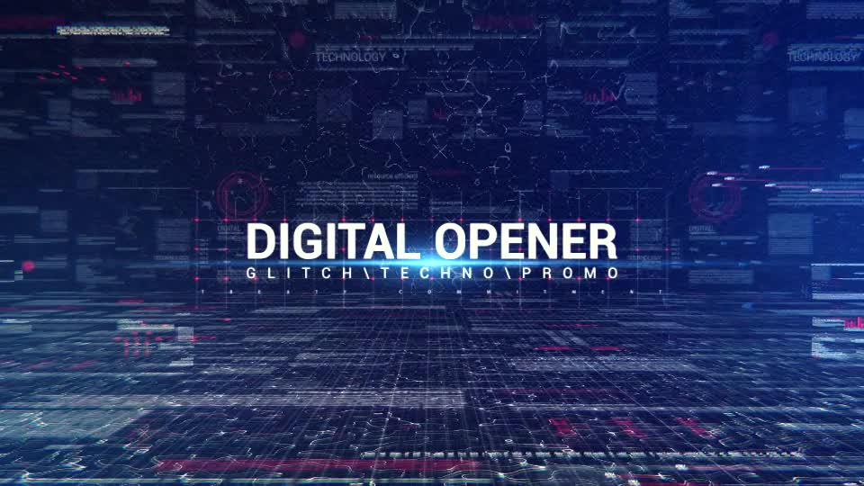 Digital Glitch Opener Videohive 20319517 After Effects Image 1