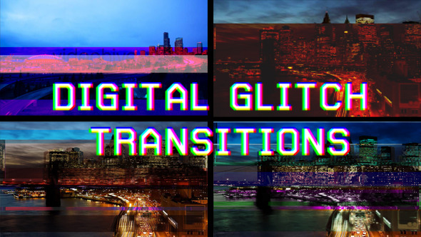 Digital Glitch Transitions - Download Videohive 7895741