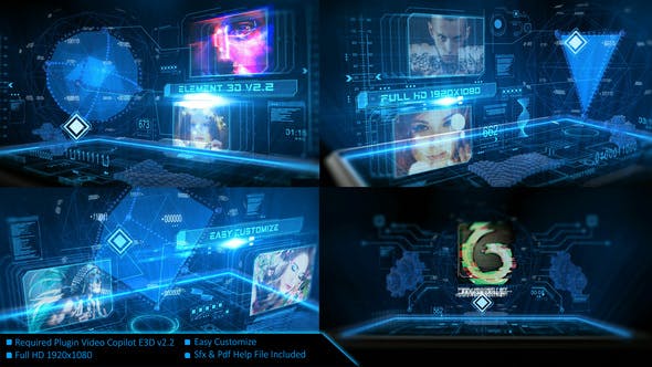 Digital Holographic Intro - Download 23954651 Videohive