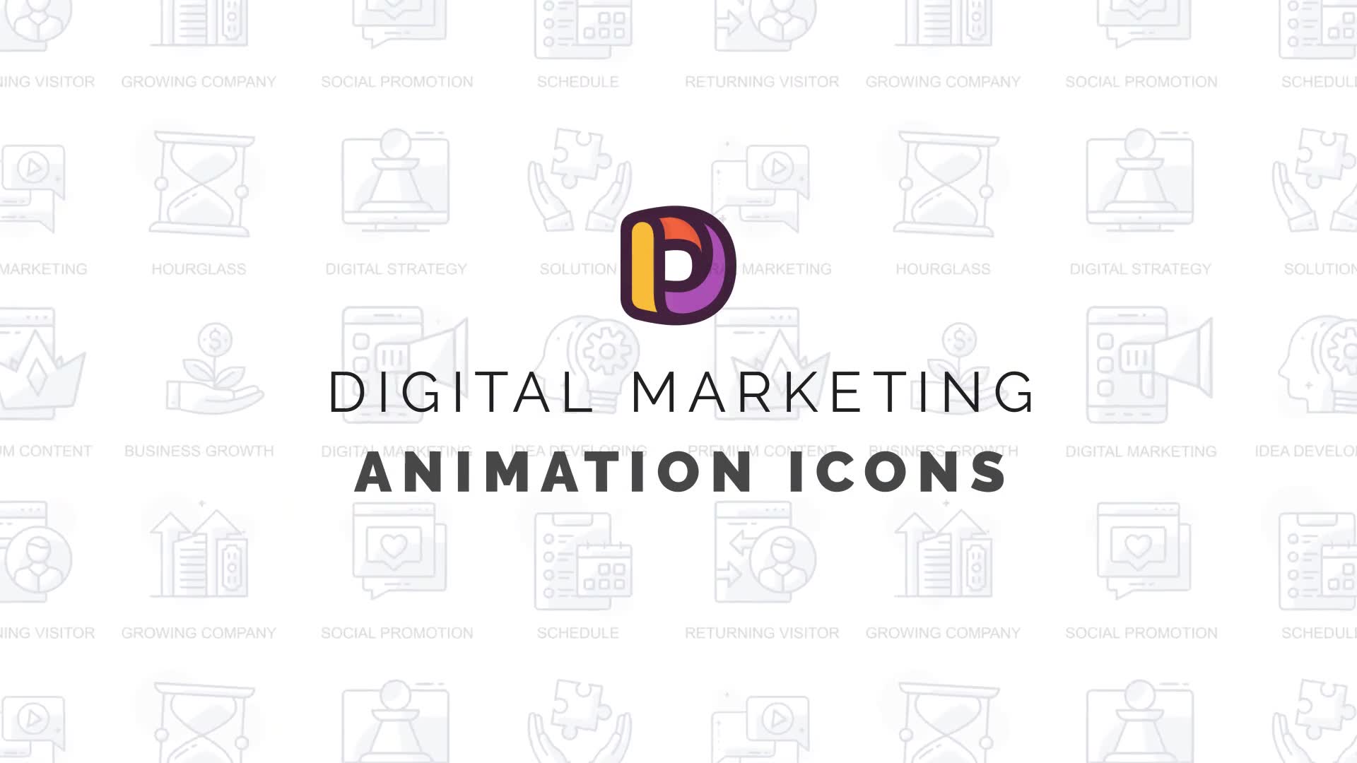 Digital marketing Animation Icons Videohive 32812212 After Effects Image 2