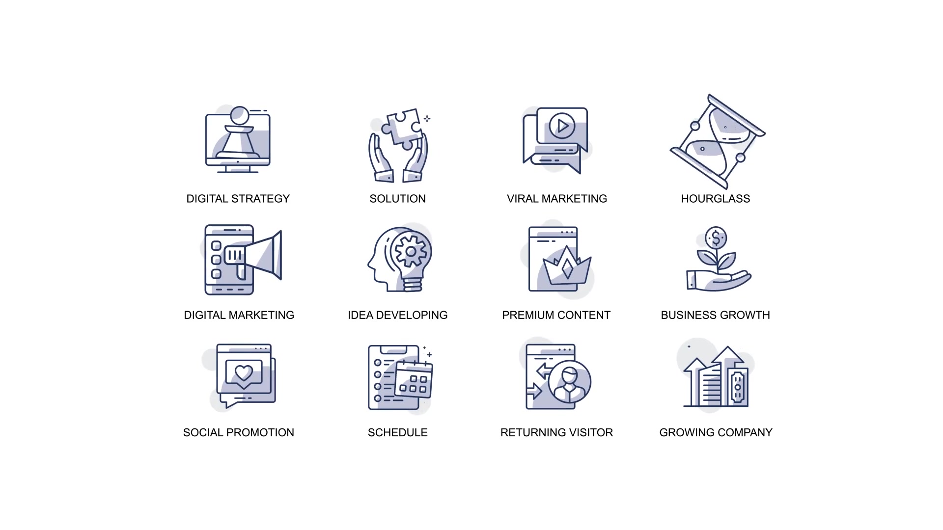 Digital marketing Animation Icons Videohive 32812212 After Effects Image 4