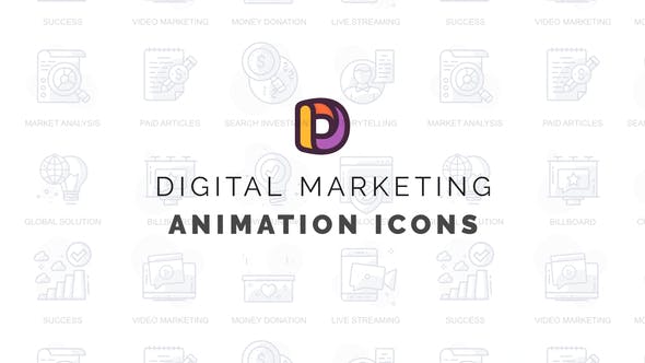 Digital marketing Animation Icons - Download Videohive 32812212