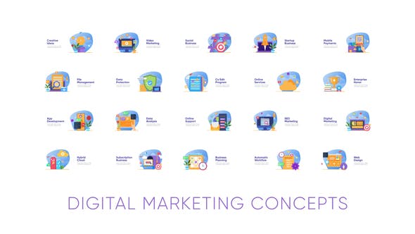 Digital Marketing Concepts - 26150417 Videohive Download