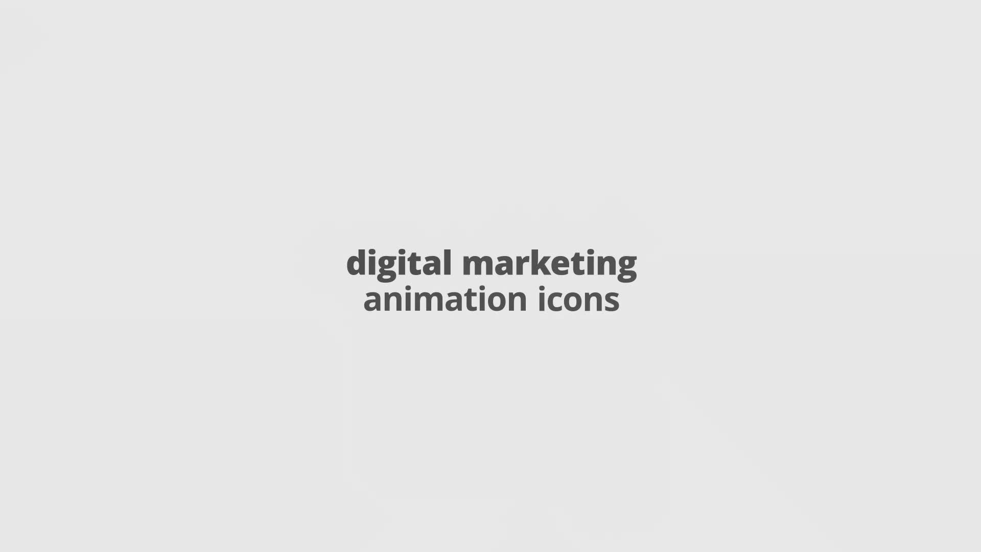 Digital Marketing Filled Outline Animated Icons Videohive 29648116 After Effects Image 1