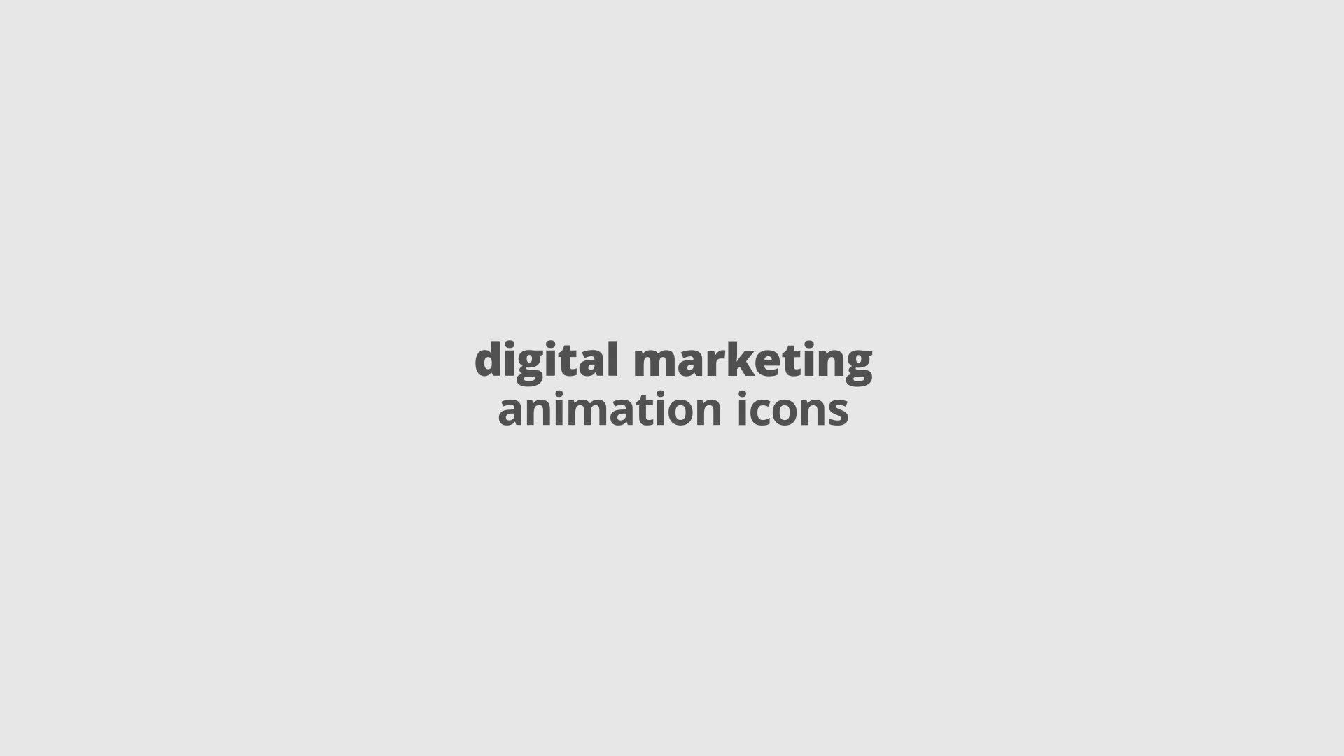 Digital Marketing Filled Outline Animated Icons Videohive 29648116 After Effects Image 2
