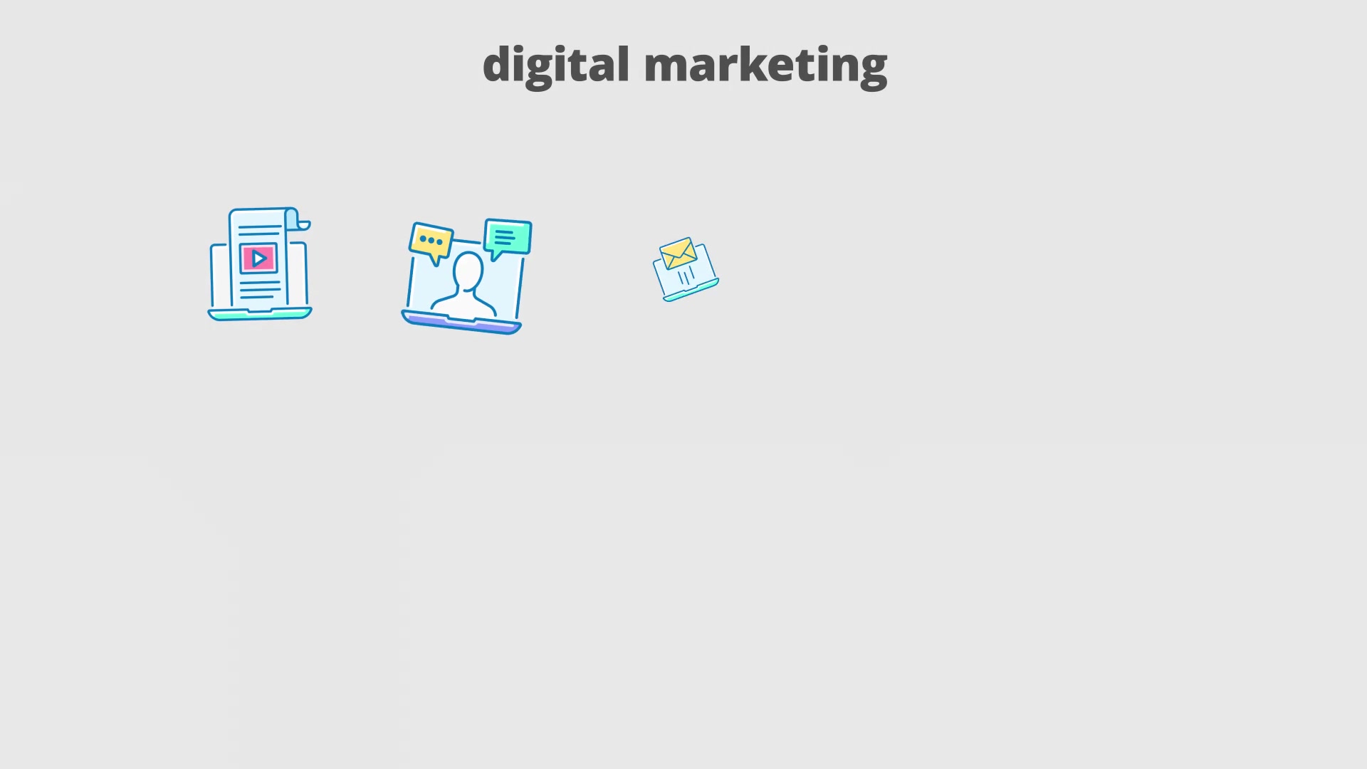 Digital Marketing Filled Outline Animated Icons Videohive 29648116 After Effects Image 4