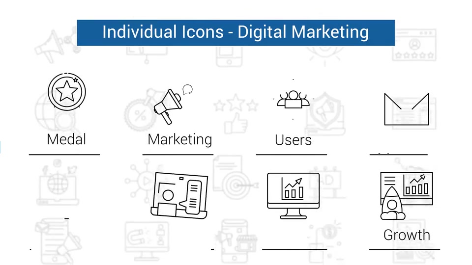 Digital Marketing Line Icons Videohive 33956167 After Effects Image 9