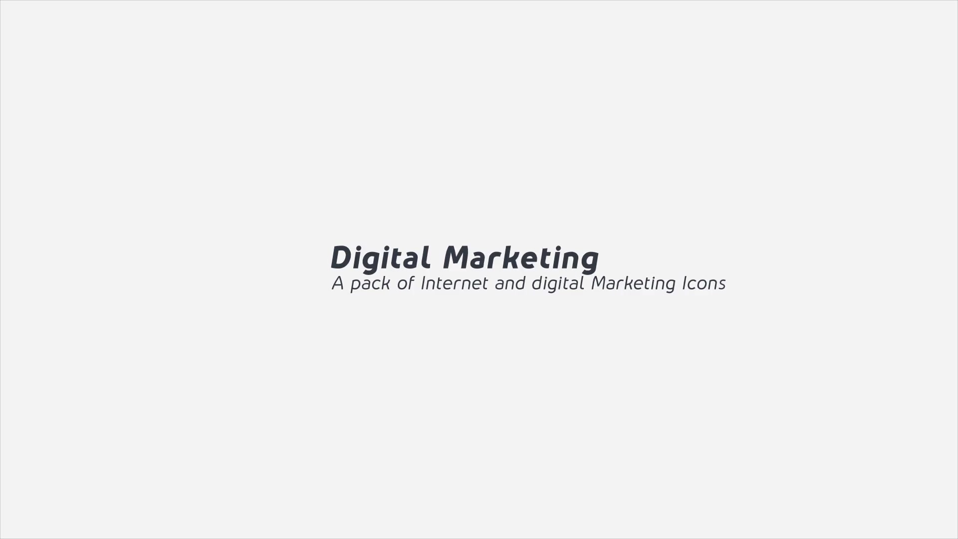 Digital Marketing Modern Flat Animated Icons Videohive 25337007 After Effects Image 7