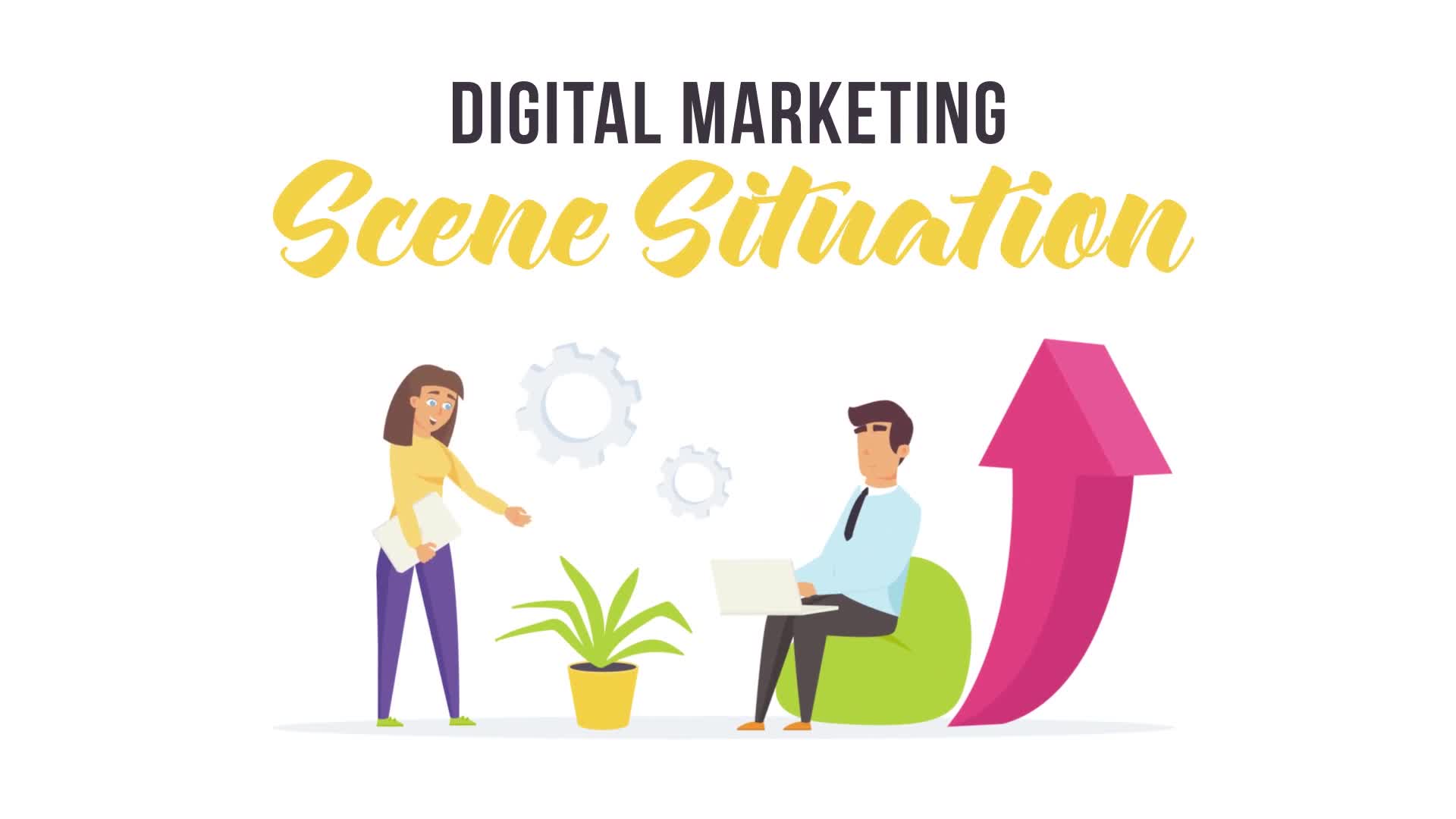 Digital marketing Scene Situation Videohive 28256376 After Effects Image 1