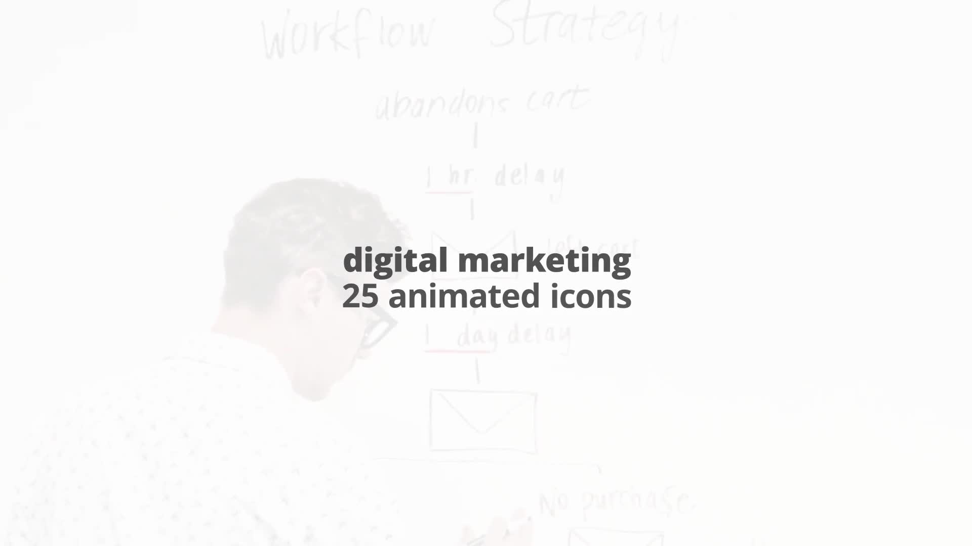 Digital Marketing – Thin Line Icons Videohive 23595940 After Effects Image 1