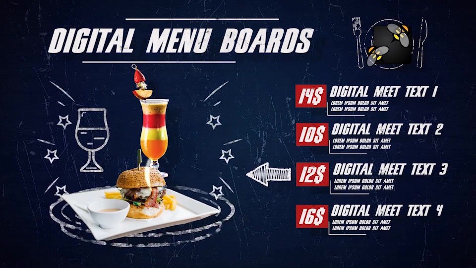 Digital Menu Restaurant Videohive 25558463 After Effects Image 7