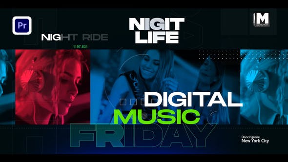 Digital Music Party Intro - Videohive 34926439 Download