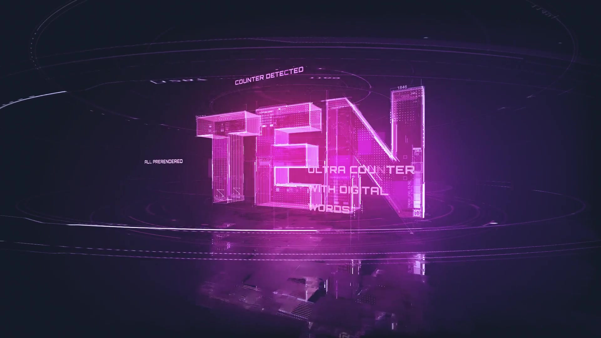 Digital Neon TEN Counter Videohive 26319979 After Effects Image 2