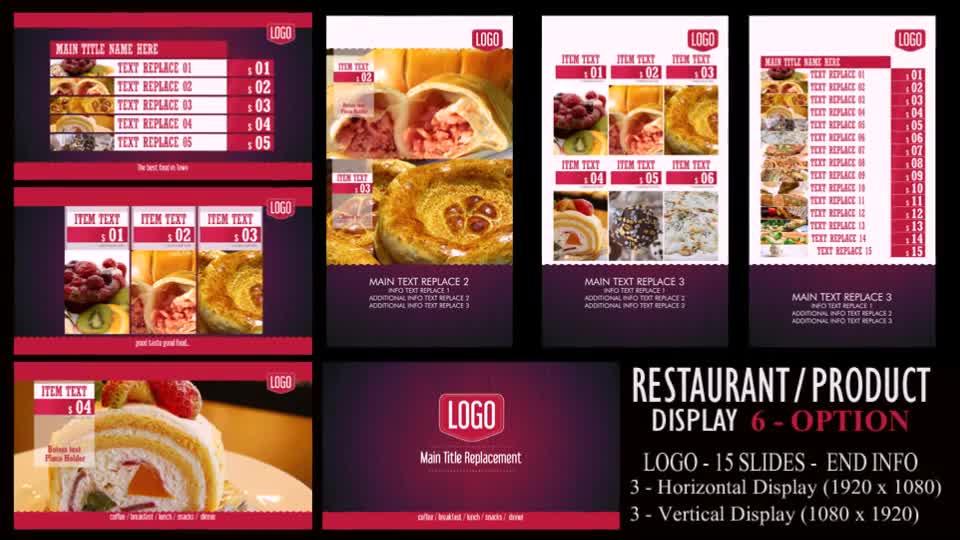 Digital Signage Restaurant/Product Videohive 13970498 After Effects Image 1