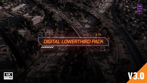 Digital Titles & Lower Thirds HUD - Download 19412962 Videohive