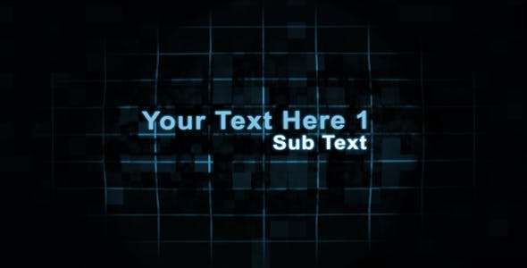 Digital Transforming Text Sequence - 93005 Download Videohive