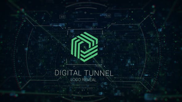 Digital Tunnel Logo - Videohive Download 31520428