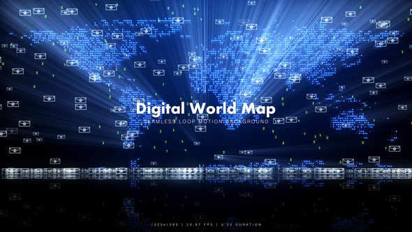 Digital World Map - Download Videohive 11638831