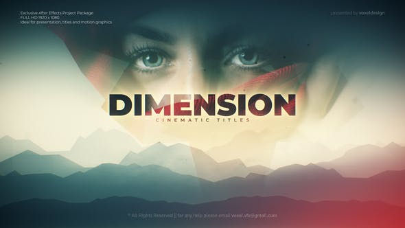 Dimension Cinematic title - Download Videohive 28331521