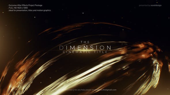 Dimension Cinematic Title - Videohive Download 26052999